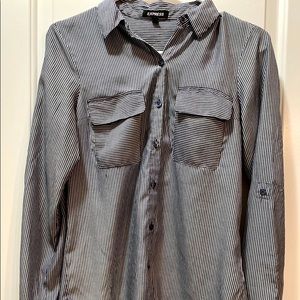 Business Casual Striped Button Down